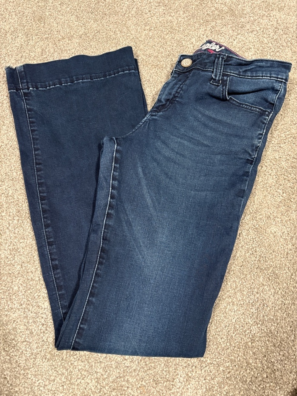 Wrangler Dark Wash Trouser Jeans